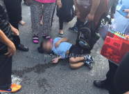 بالصور: إصابة طفيفة لطفل بحادث دهس وسط مدينة يافا 